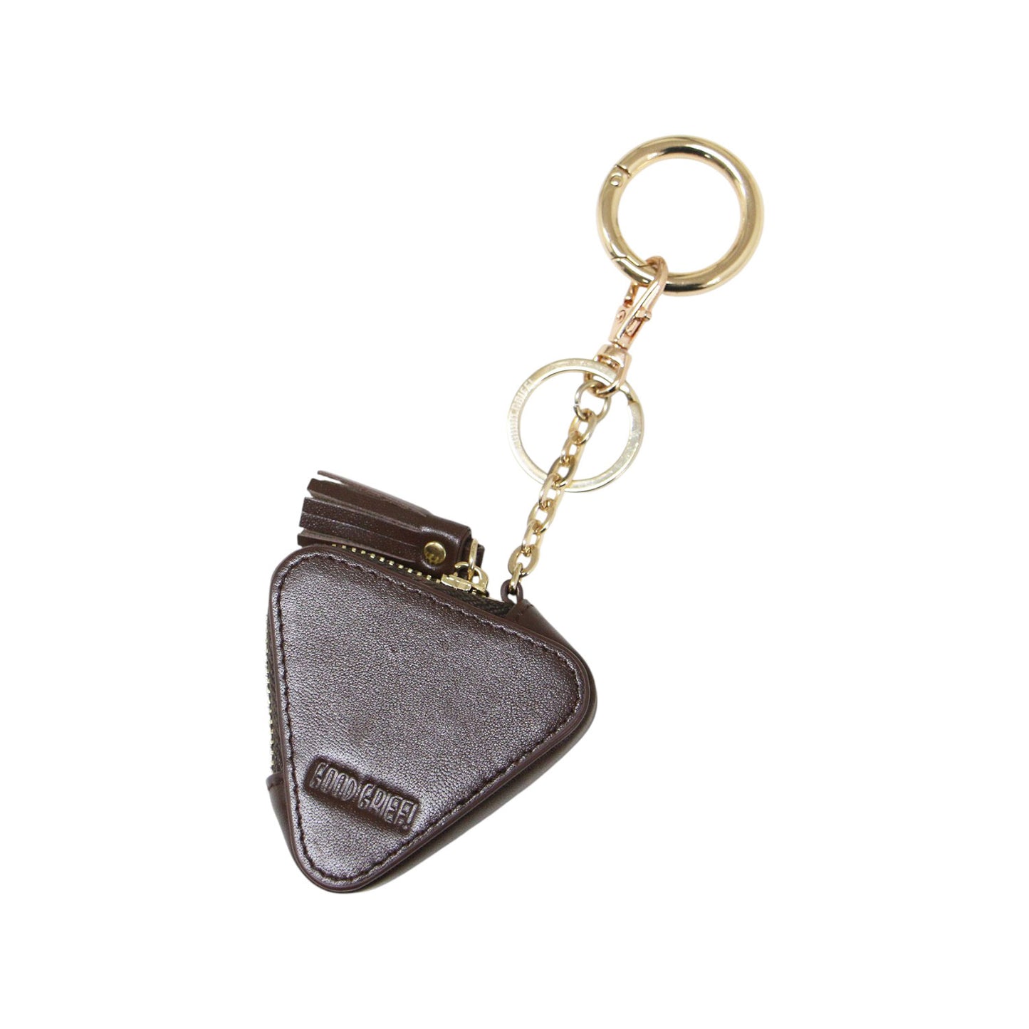 メディスンポーチ / MEDICINE CASE マルチミニケース バッグチャーム ゴールド金具 キーリング タッセル レザー