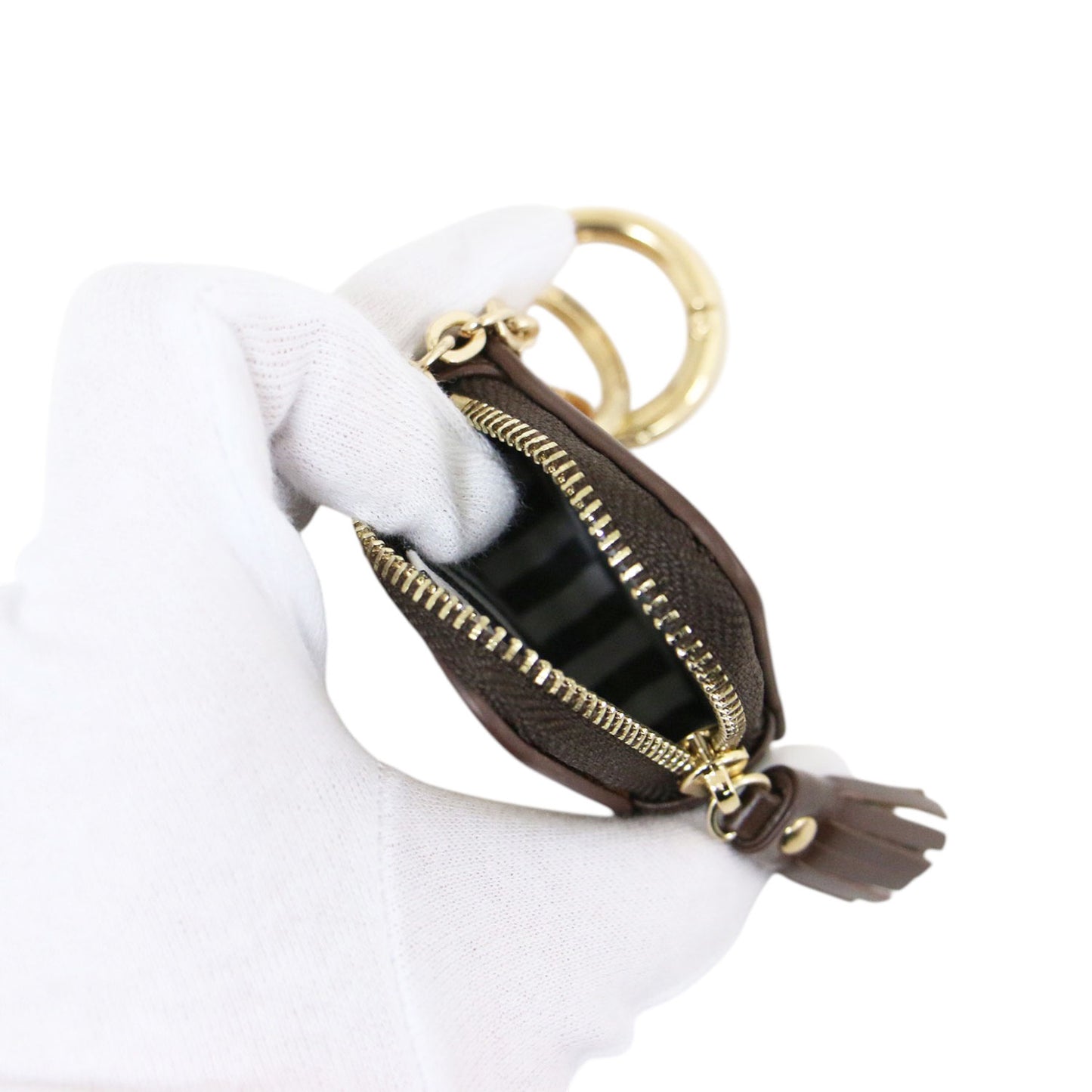 メディスンポーチ / MEDICINE CASE マルチミニケース バッグチャーム ゴールド金具 キーリング タッセル レザー