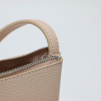 26春夏 SHRINK W FACE 舟形 ワンショルダーバッグ / 肩掛け シュリンクレザー シボ シルバー金具