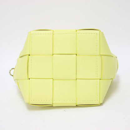 2way メッシュレザー バケットバッグ / トートバッグ ショルダーストラップ 編み込み