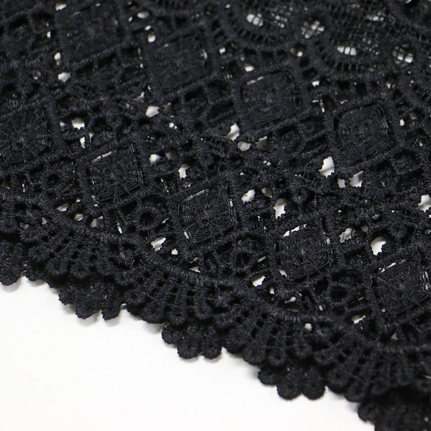 パッチワーク レース カフタンワンピース / ドレス 長袖 Vネック ロング丈 刺繍 Aライン コットン