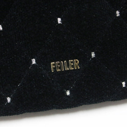 キルティング 刺繍 トートバッグ / ハンドバッグ メタルロゴ ダイヤ柄