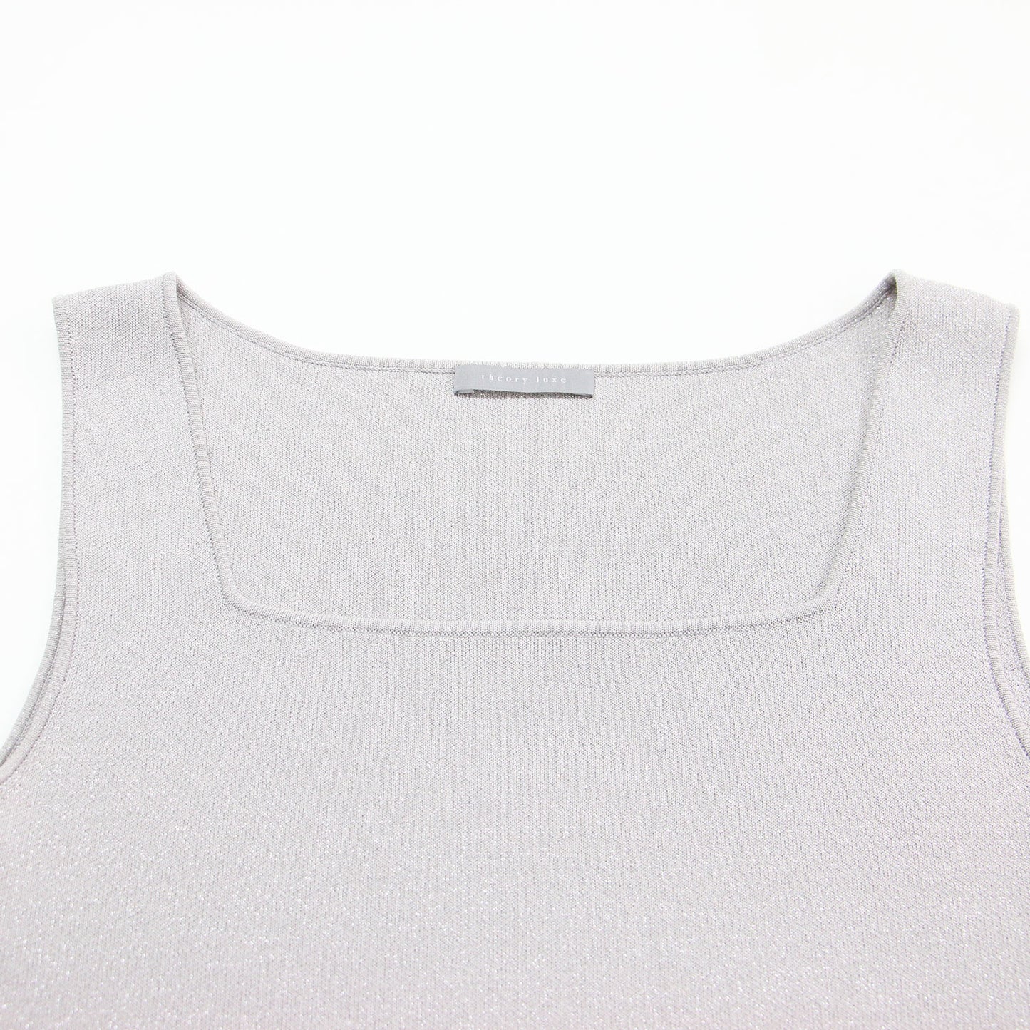 25春夏 ラメ ノースリーブ ニット / Lurex Knit 2 Ennon Sweater スクエアネック
