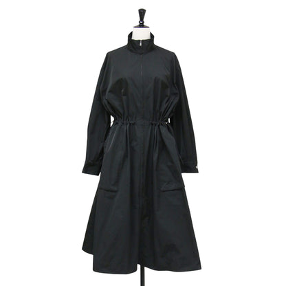 24秋冬 ジップアップ ロングコート / LT Taffeta 3 Palize C スタンドカラー ドロストリング