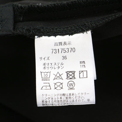 23春夏 スリットパンツ / クロップドパンツ ハイウエスト タイト ウエストゴム サイドファスナー ストレッチ ウォッシャブル