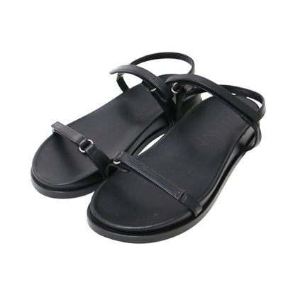 ベルトループ サンダル / THIN HOOK&LOOP SANDAL ストラップ フラット レザー