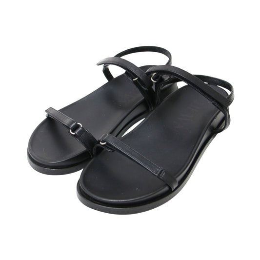 ベルトループ サンダル / THIN HOOK&LOOP SANDAL ストラップ フラット レザー