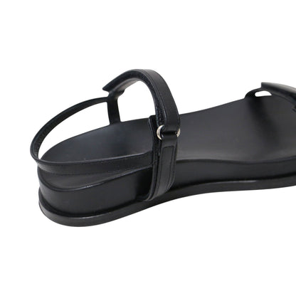 ベルトループ サンダル / THIN HOOK&LOOP SANDAL ストラップ フラット レザー