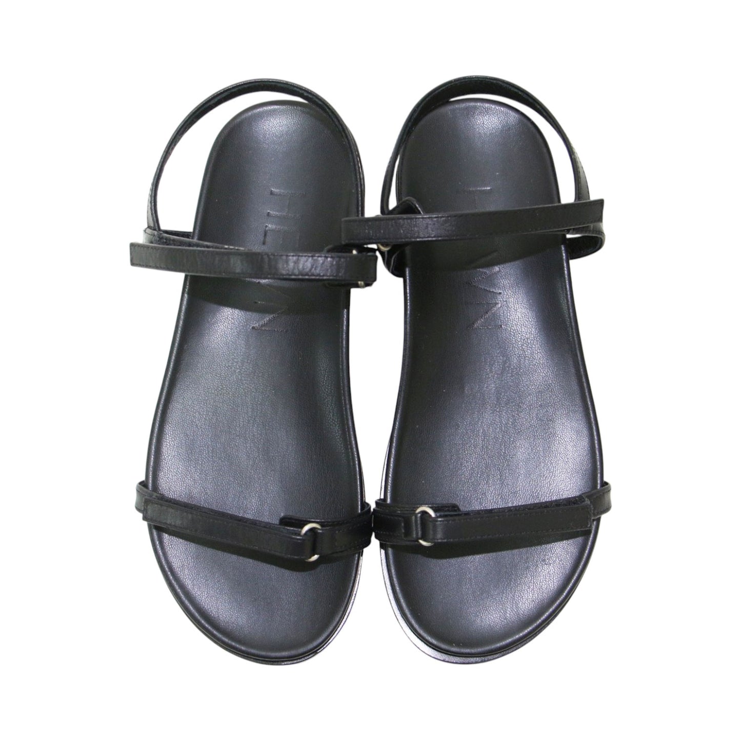 ベルトループ サンダル / THIN HOOK&LOOP SANDAL ストラップ フラット レザー