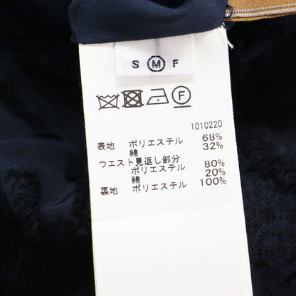 23秋冬 ボタニカル柄 ジャガード タイトスカート / ロング丈 Iライン スリット ギャザー コットン