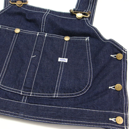 × Lee コラボ 23秋冬 デニムセットアップ / DENIM SET UP セパレート フルレングス ローライズ ビスチェ ノースリーブ ステッチ ブランドタグ コットン ウォッシャブル