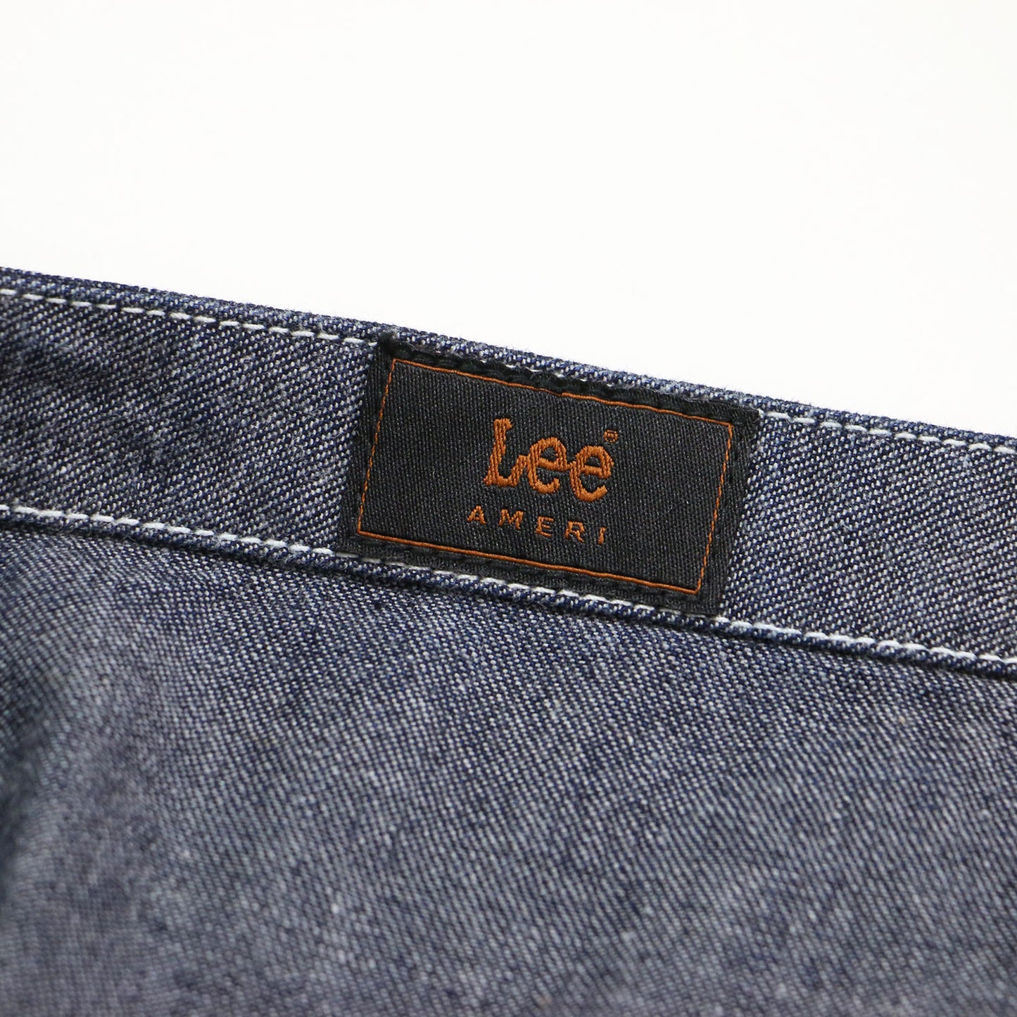 × Lee コラボ 23秋冬 デニムセットアップ / DENIM SET UP セパレート フルレングス ローライズ ビスチェ ノースリーブ ステッチ ブランドタグ コットン ウォッシャブル