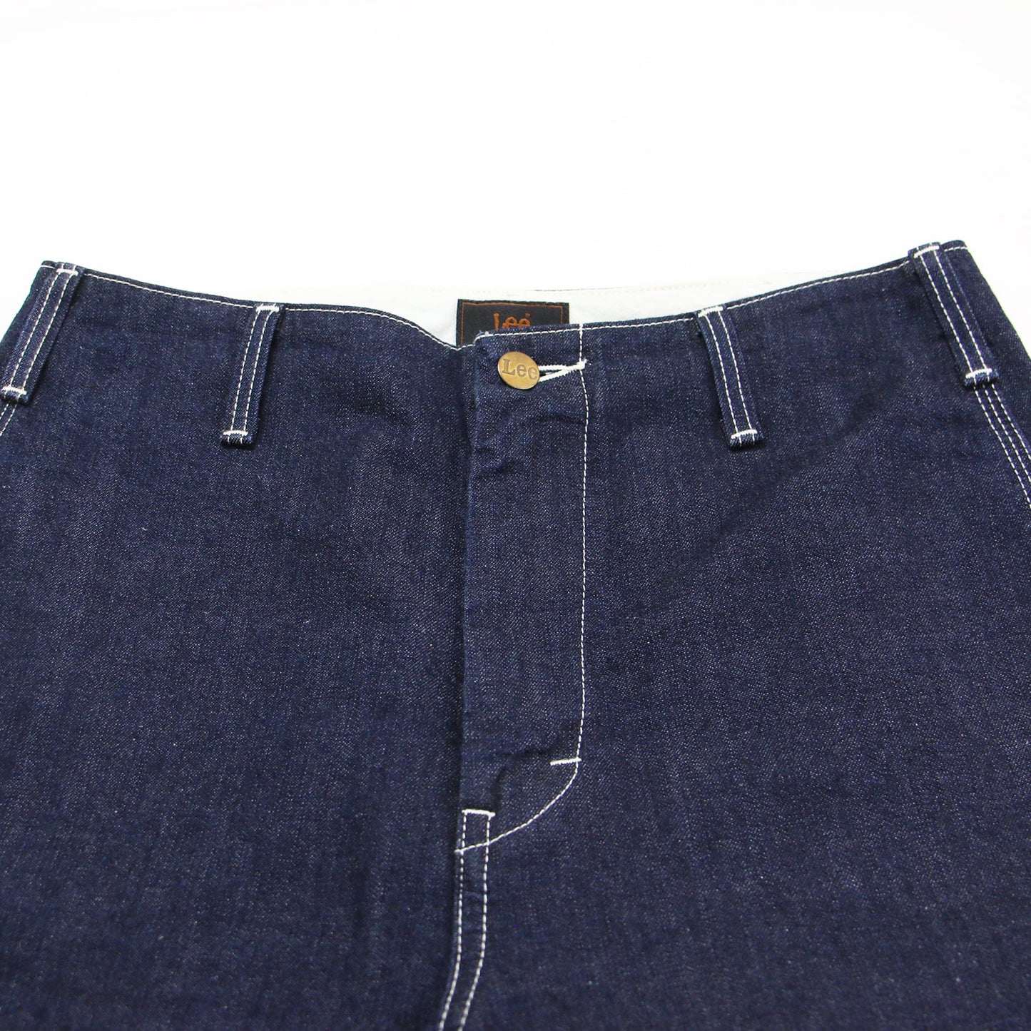 × Lee コラボ 23秋冬 デニムセットアップ / DENIM SET UP セパレート フルレングス ローライズ ビスチェ ノースリーブ ステッチ ブランドタグ コットン ウォッシャブル