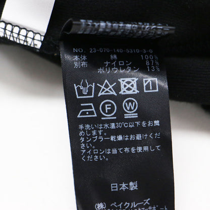 23秋冬 ギャザーカフス プルオーバー / カットソー 長袖 ボートネック ストレッチ コットン