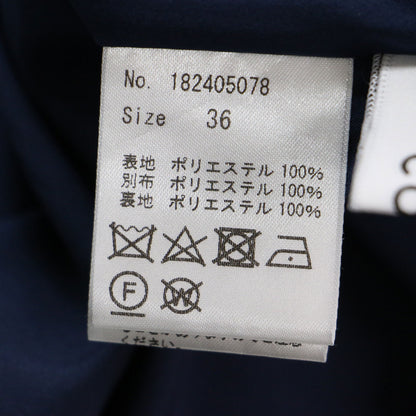 22秋冬 ドットジャガード キャミソールワンピース / ドレス ロング丈 膝下丈 コクーンシルエット シャーリング スリット リボン