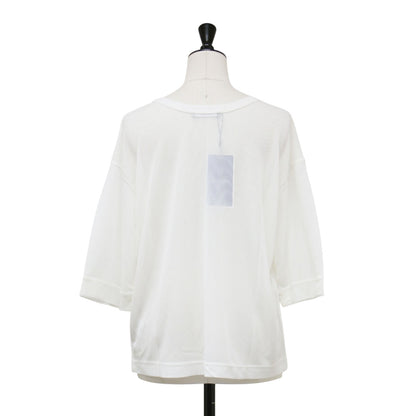 25春夏 シアーストライプ Tシャツ / SHEER STRIPE TEE カットソー プルオーバー 半袖 クルーネック 透け感 ワイド