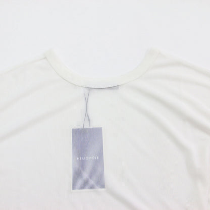 25春夏 シアーストライプ Tシャツ / SHEER STRIPE TEE カットソー プルオーバー 半袖 クルーネック 透け感 ワイド