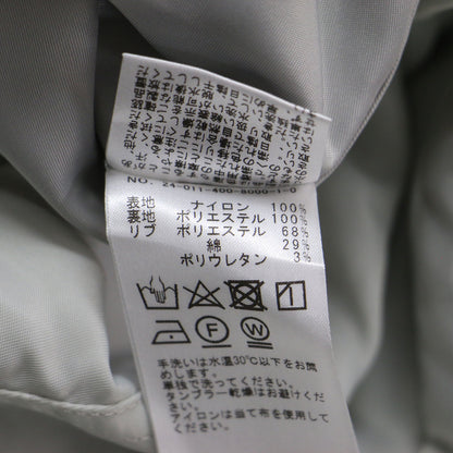 24春夏 ダブルジップ MA-1 / フライトジャケット 長袖 リブ オーバーサイズ ゴールド金具 ナイロン