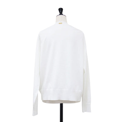 26春夏 クルーネックプルオーバー / LOREL ニット 長袖 クルーネック ワイドシルエット リブ スリット コットン