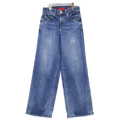 ワイドレッグ ストレート デニムパンツ / 35th Anniv. Wide ストレッチ ダメージ加工