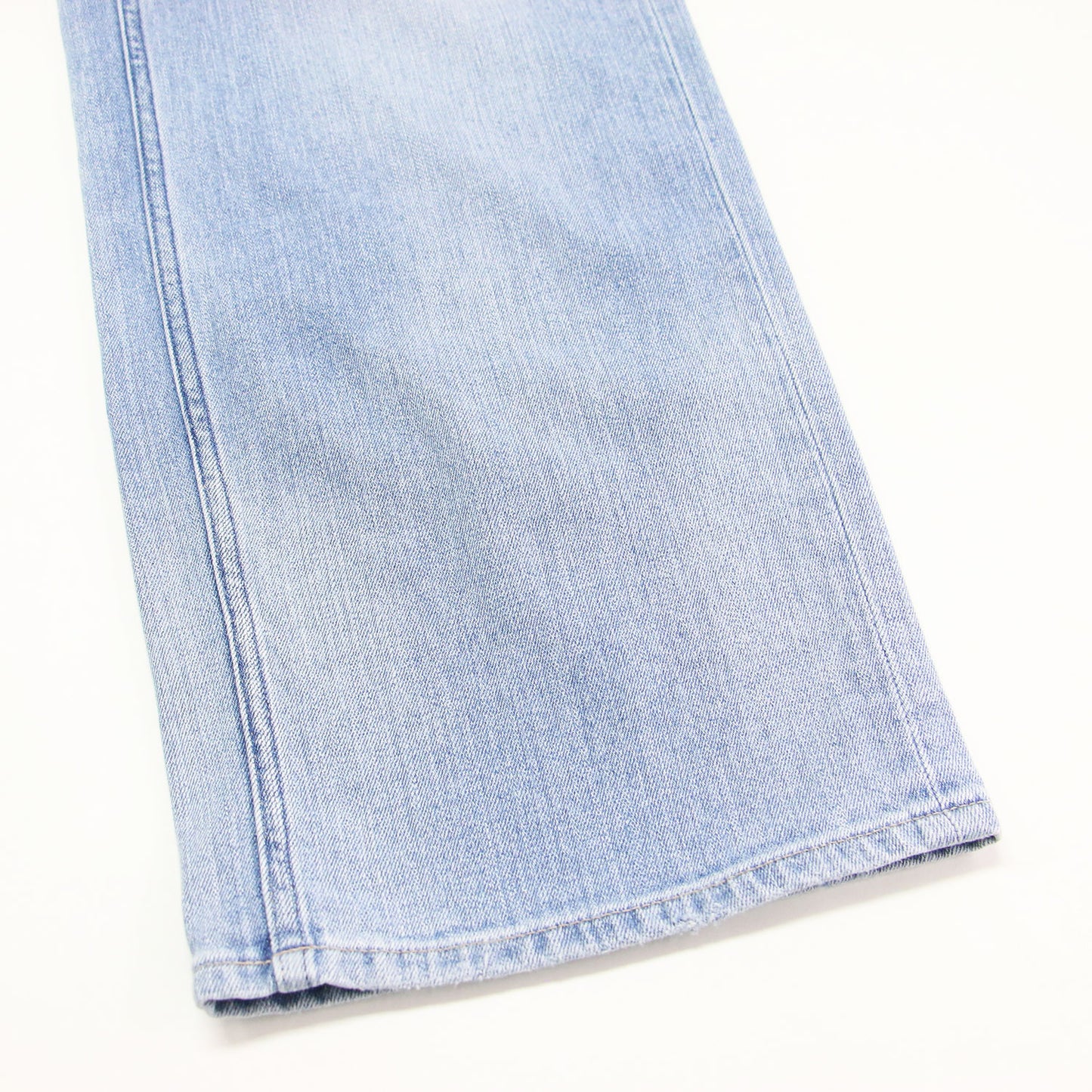ミッドライズ ストレート デニムパンツ / Poplar Midrise ワイド ストレッチ USED加工