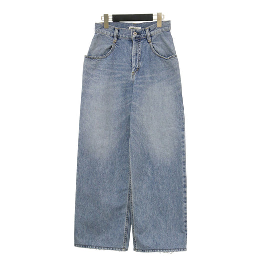 26春夏 ワイドデニムパンツ / R’IAM WIDE カットオフ加工 コットン