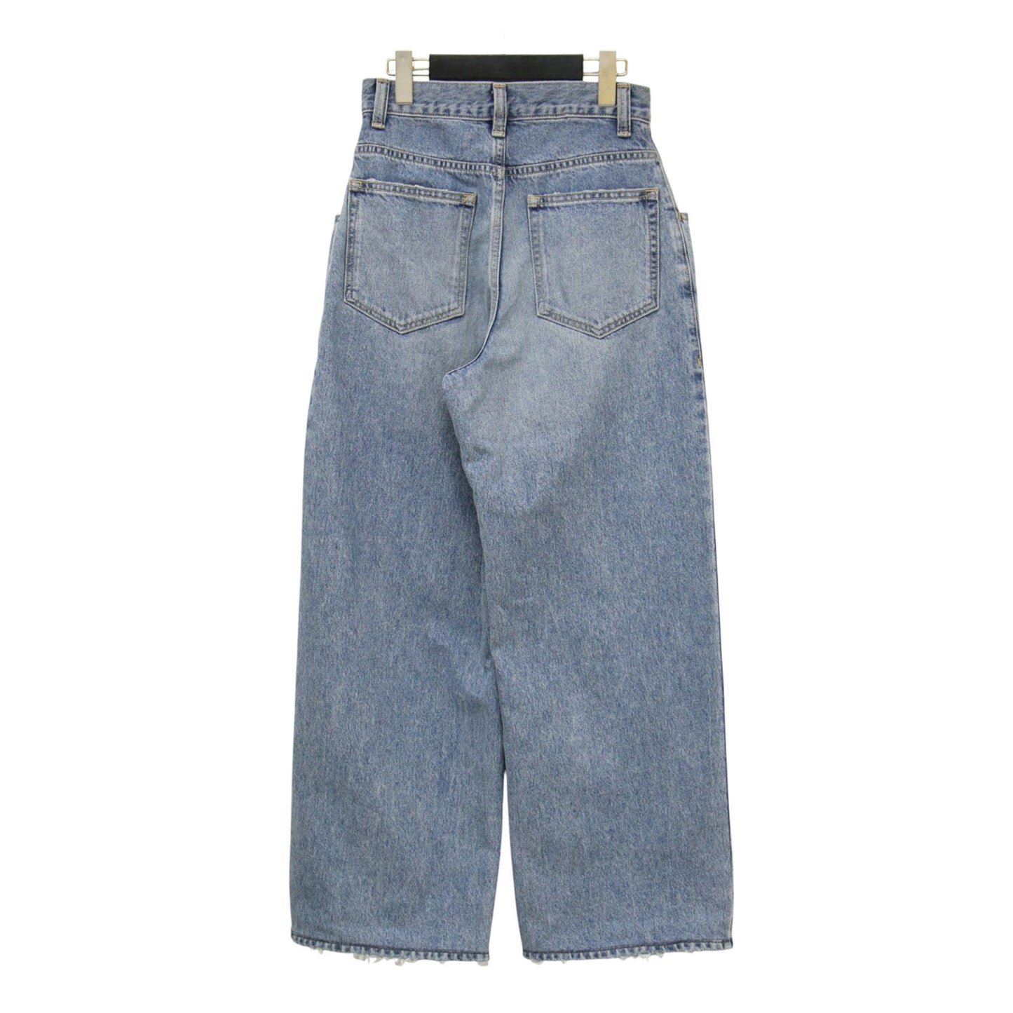26春夏 ワイドデニムパンツ / R’IAM WIDE カットオフ加工 コットン