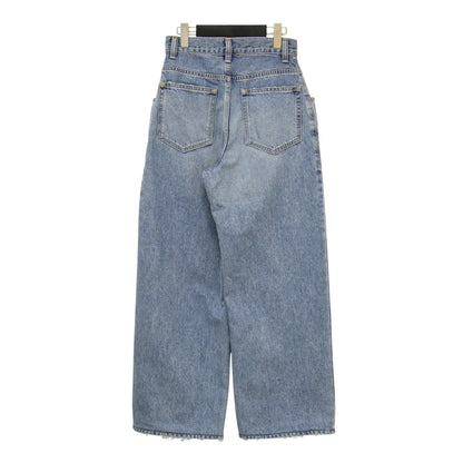 26春夏 ワイドデニムパンツ / R’IAM WIDE カットオフ加工 コットン