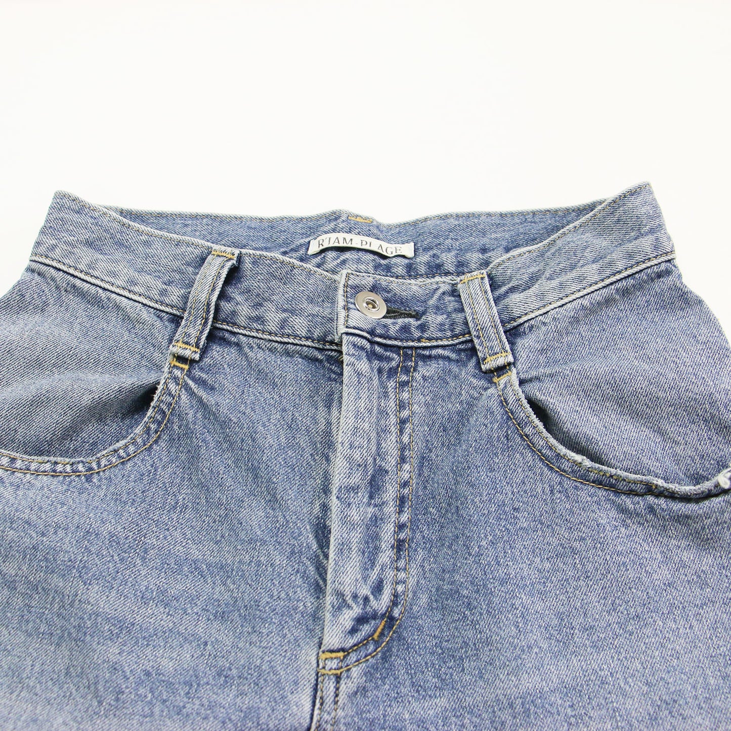 26春夏 ワイドデニムパンツ / R’IAM WIDE カットオフ加工 コットン