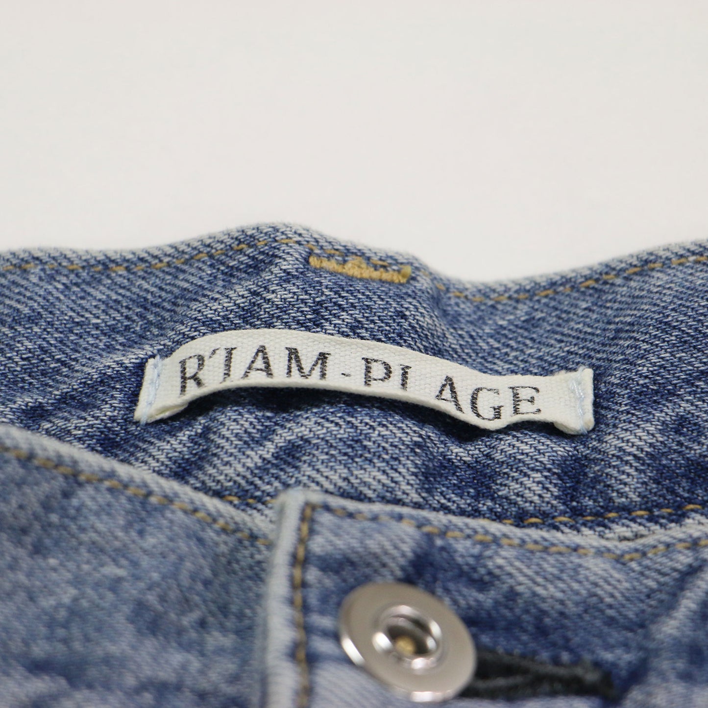 26春夏 ワイドデニムパンツ / R’IAM WIDE カットオフ加工 コットン