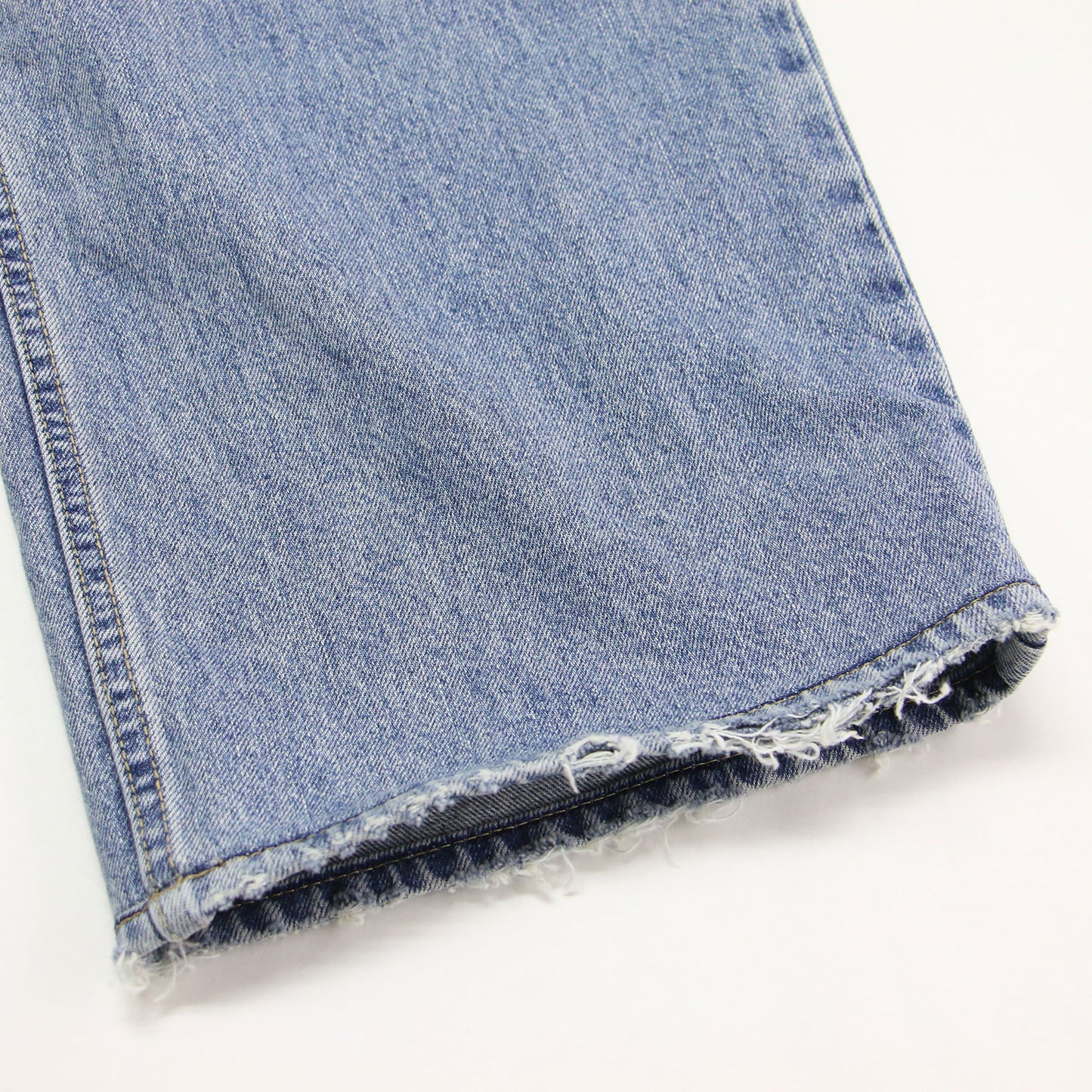 26春夏 ワイドデニムパンツ / R’IAM WIDE カットオフ加工 コットン