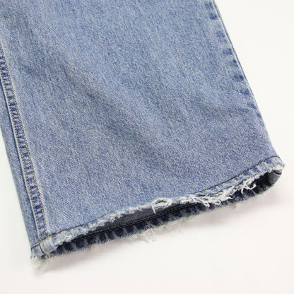 26春夏 ワイドデニムパンツ / R’IAM WIDE カットオフ加工 コットン