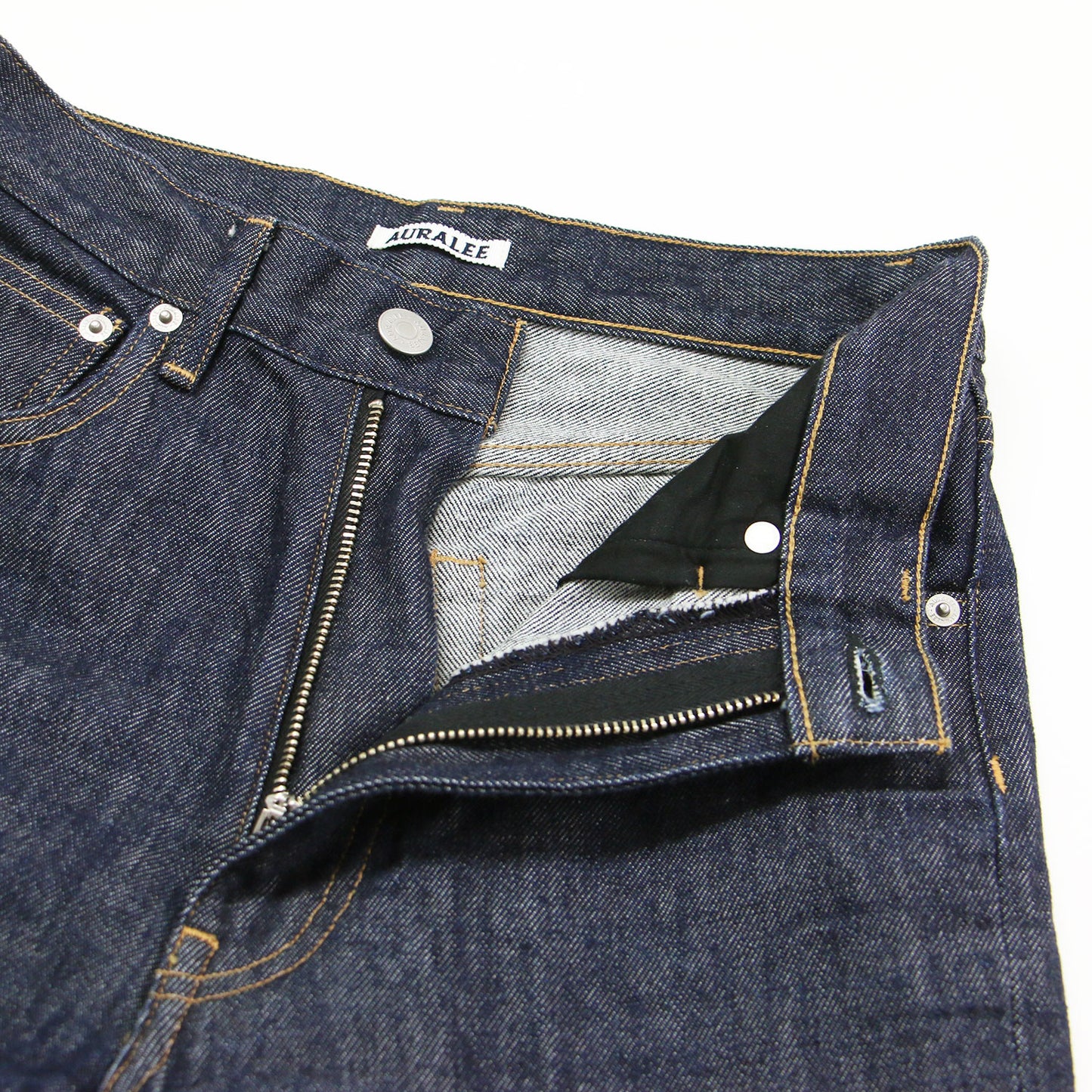 ハードツイストデニム 5ポケットパンツ / HARD TWIST DENIM 5P PANTS センタークリース ストレートシルエット 強撚 コットン