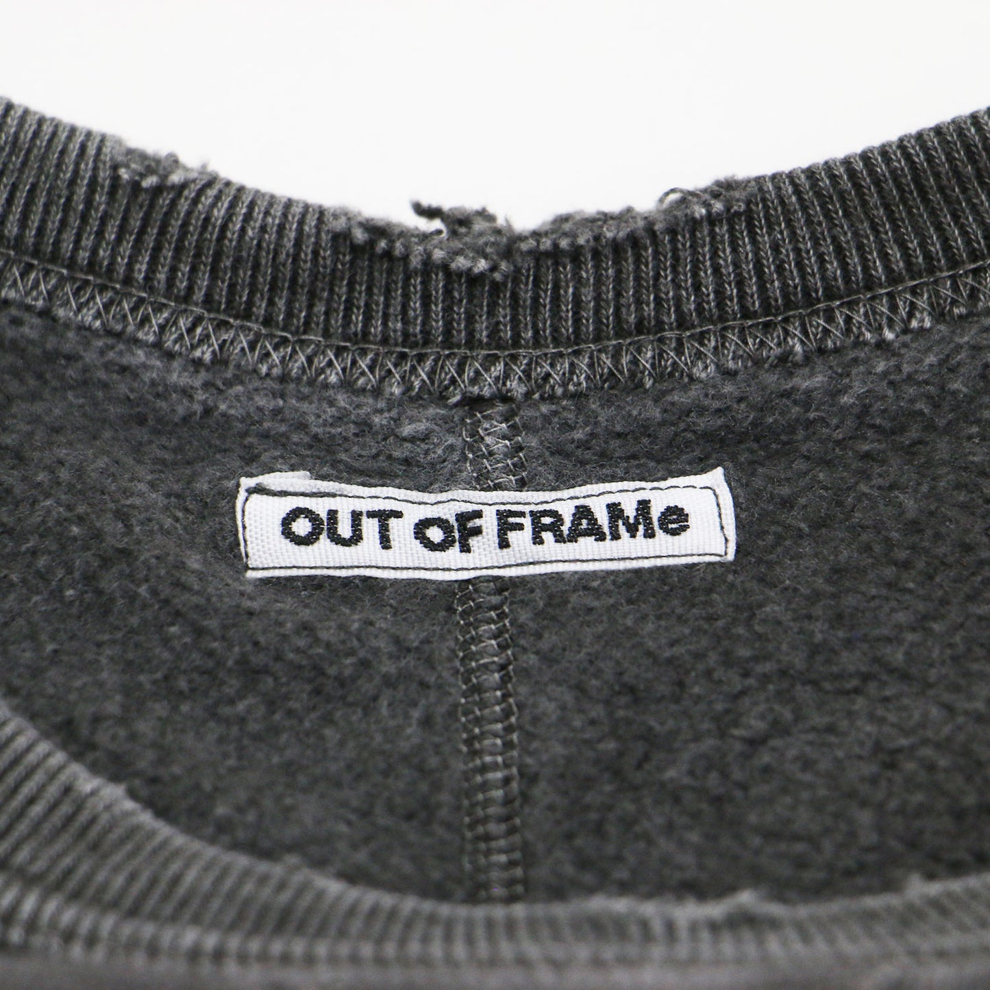 24春夏 OUT OF FRAMe エイジング ダメージ スエット / プルオーバー 長袖 クルーネック コットン