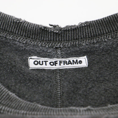 24春夏 OUT OF FRAMe エイジング ダメージ スエット / プルオーバー 長袖 クルーネック コットン