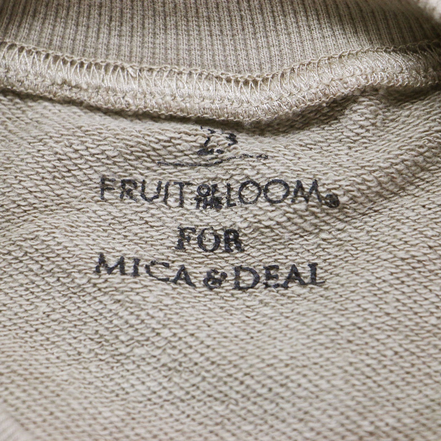 × MICA&DEAL 別注 23春夏 ショート プルオーバー / スウェット 五分袖 クルーネック 裏毛 コットン
