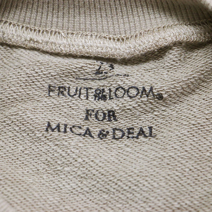 × MICA&DEAL 別注 23春夏 ショート プルオーバー / スウェット 五分袖 クルーネック 裏毛 コットン
