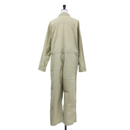23春夏 フライトスーツ / Flight suit つなぎ オールインワン ジャンプスーツ 長袖 ロング丈 レギュラーカラー ミリタリー ワークテイスト コットン