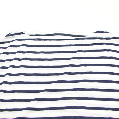 24春夏 Sheer BORDER プルオーバー / Tシャツ カットソー 長袖 ボートネック シアー ボーダー コットン