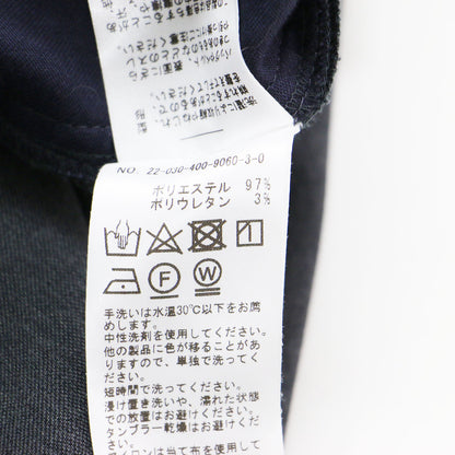 ウールライク ストレッチ ワイド パンツ / ウエストゴム ハイウエスト