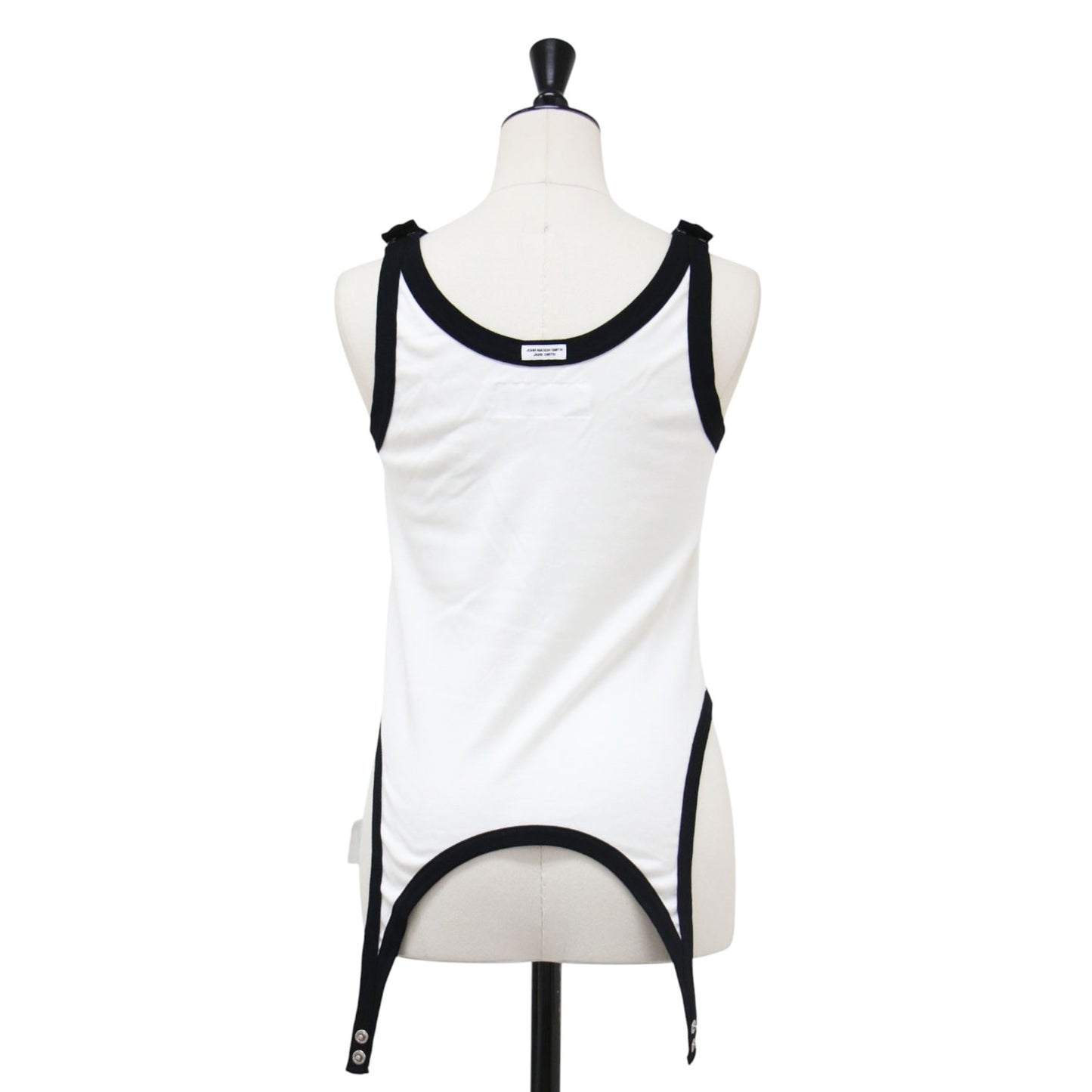 24春夏 コットン マルチWAY タンクトップ / COTTON MULTI WAY TANK TOP カットソー ノースリーブ パイピング コットン