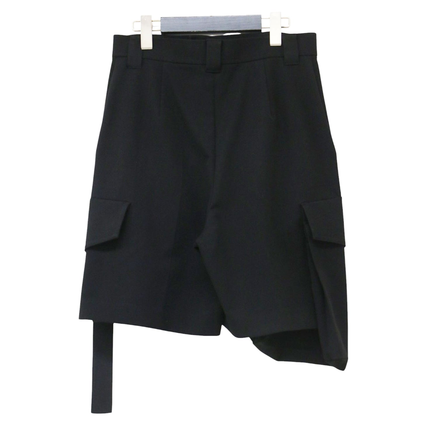 23秋冬 ミリタリーショートパンツ / ひざ上丈 Aライン アシンメトリー タック
