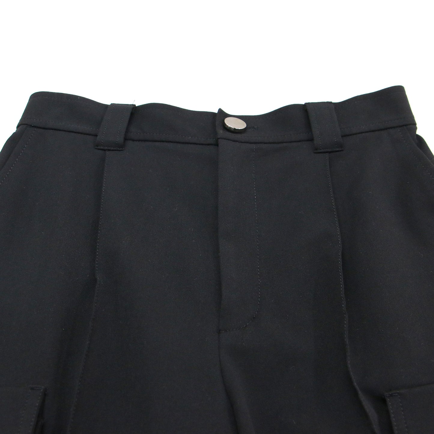 23秋冬 ミリタリーショートパンツ / ひざ上丈 Aライン アシンメトリー タック