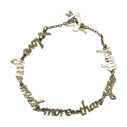 メッセージ ロゴ ブレスレット / I love you much more than you think Bracelet ハート SV925