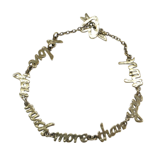 メッセージ ロゴ ブレスレット / I love you much more than you think Bracelet ハート SV925