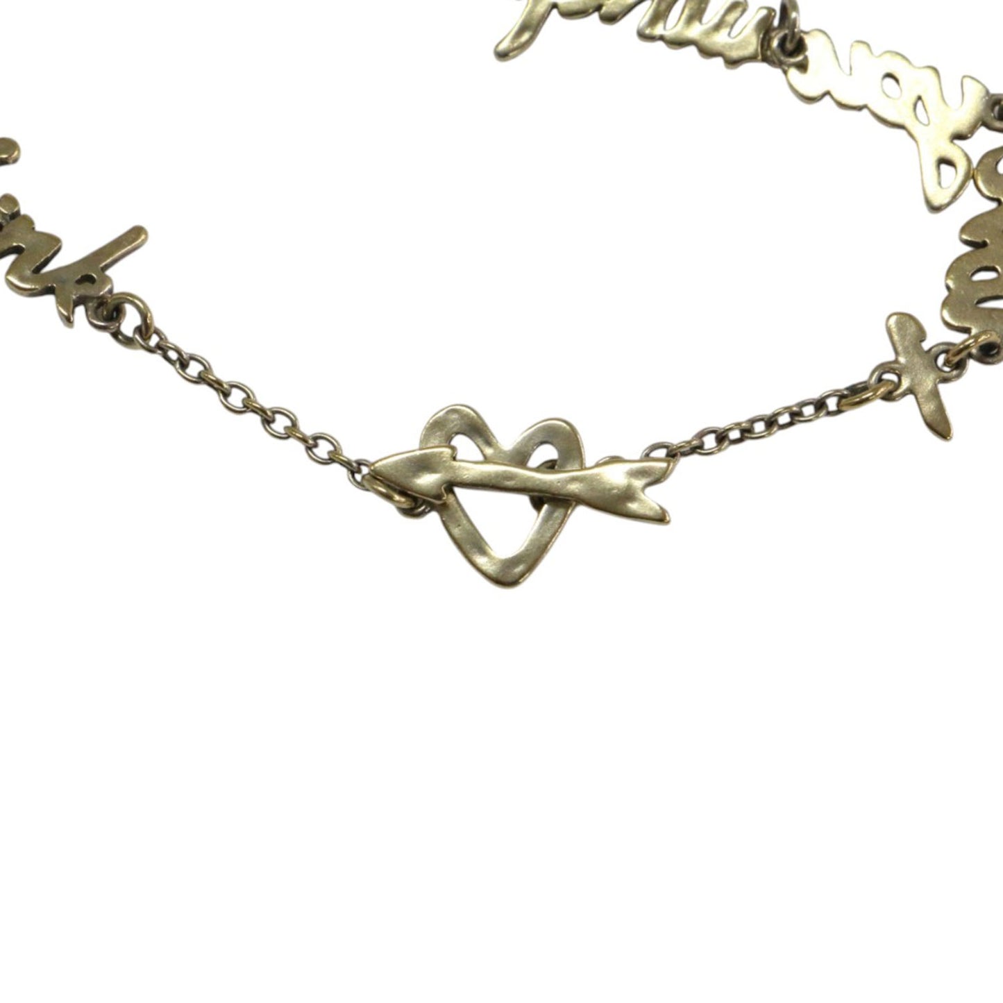 メッセージ ロゴ ブレスレット / I love you much more than you think Bracelet ハート SV925