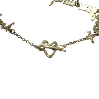メッセージ ロゴ ブレスレット / I love you much more than you think Bracelet ハート SV925