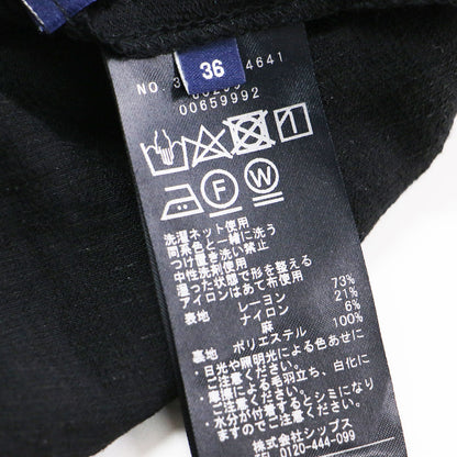 24春夏 麻混 ノットディテール フレンチスリーブ ワンピース / ロング 半袖 ドルマンスリーブ Vネック