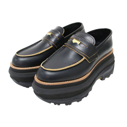 Loafers プラットフォーム ローファー / スニーカー 厚底 コイン レザー