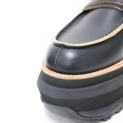 Loafers プラットフォーム ローファー / スニーカー 厚底 コイン レザー